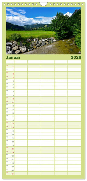 Erlebe mit mir das Allgäu (CALVENDO Familienplaner 2026)