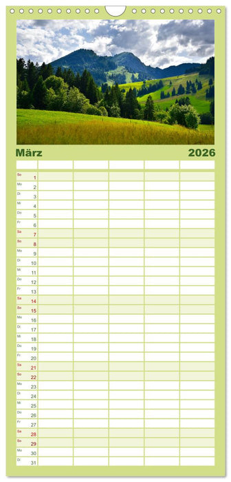 Erlebe mit mir das Allgäu (CALVENDO Familienplaner 2026)