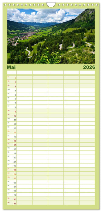 Erlebe mit mir das Allgäu (CALVENDO Familienplaner 2026)