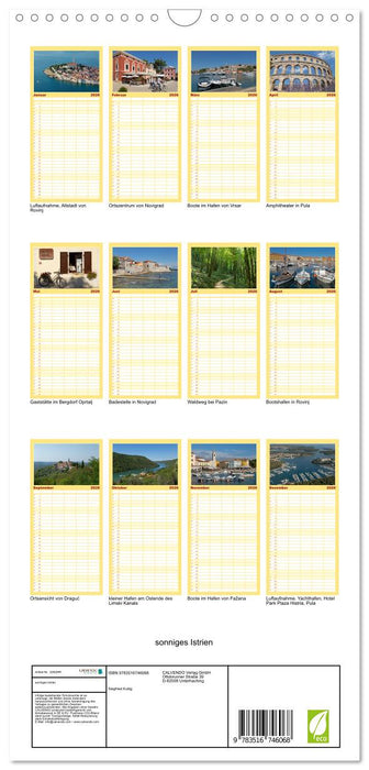 sonniges Istrien (CALVENDO Familienplaner 2026)