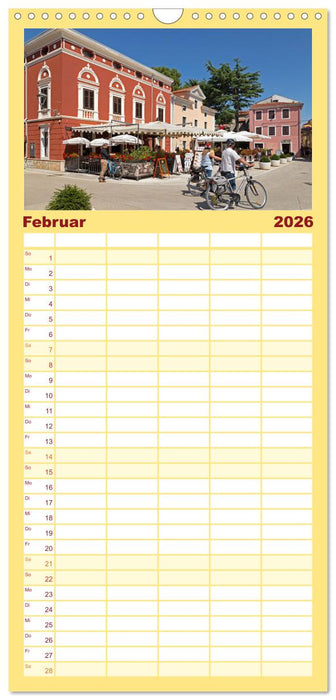 sonniges Istrien (CALVENDO Familienplaner 2026)