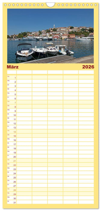 sonniges Istrien (CALVENDO Familienplaner 2026)