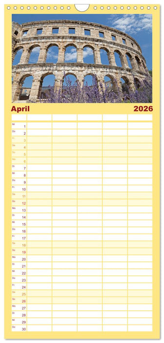 sonniges Istrien (CALVENDO Familienplaner 2026)