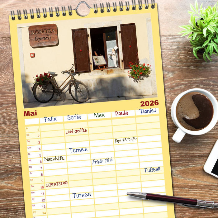 sonniges Istrien (CALVENDO Familienplaner 2026)