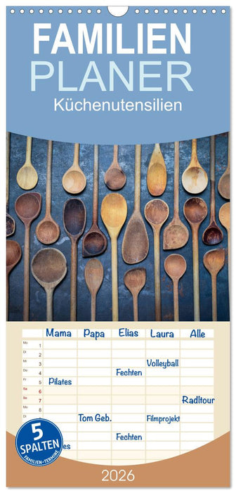 Küchenutensilien (CALVENDO Familienplaner 2026)
