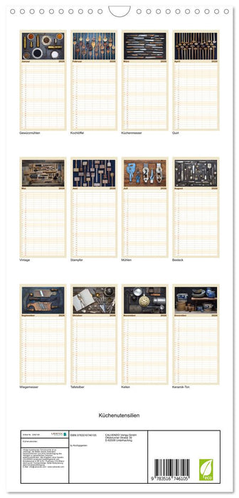 Küchenutensilien (CALVENDO Familienplaner 2026)