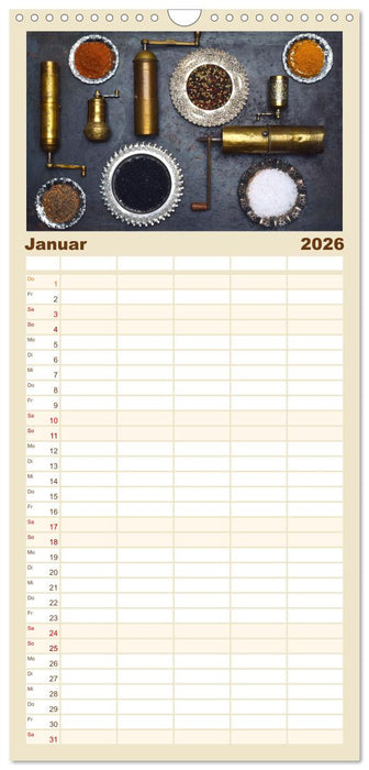 Küchenutensilien (CALVENDO Familienplaner 2026)