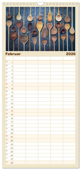 Küchenutensilien (CALVENDO Familienplaner 2026)