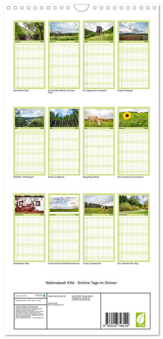 Nationalpark Eifel - Schöne Tage im Grünen (CALVENDO Familienplaner 2026)