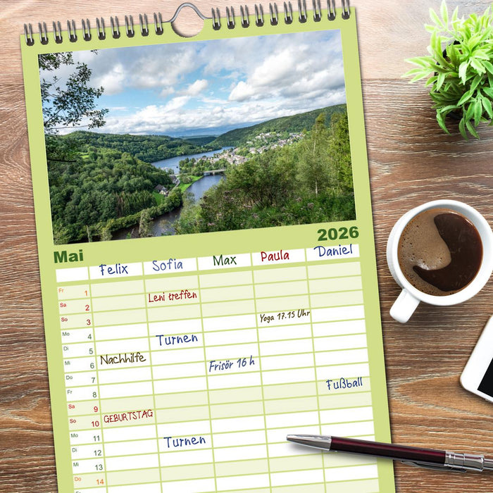Nationalpark Eifel - Schöne Tage im Grünen (CALVENDO Familienplaner 2026)