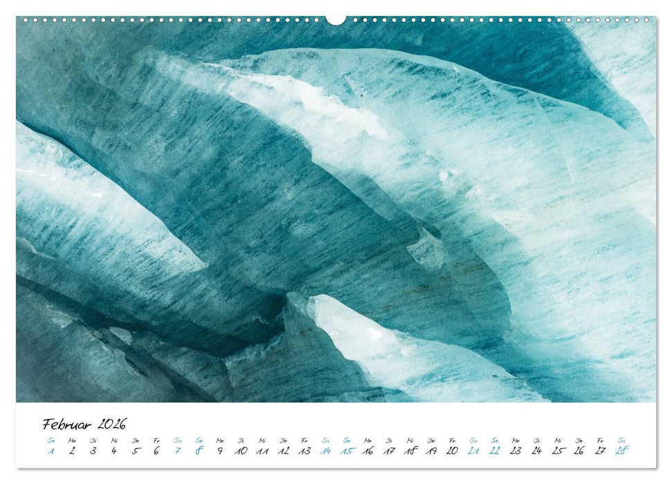 Eiswelten Morteratsch (CALVENDO Wandkalender 2026)