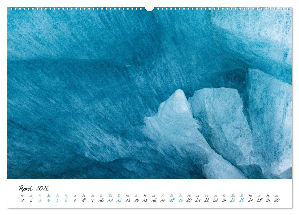 Eiswelten Morteratsch (CALVENDO Wandkalender 2026)