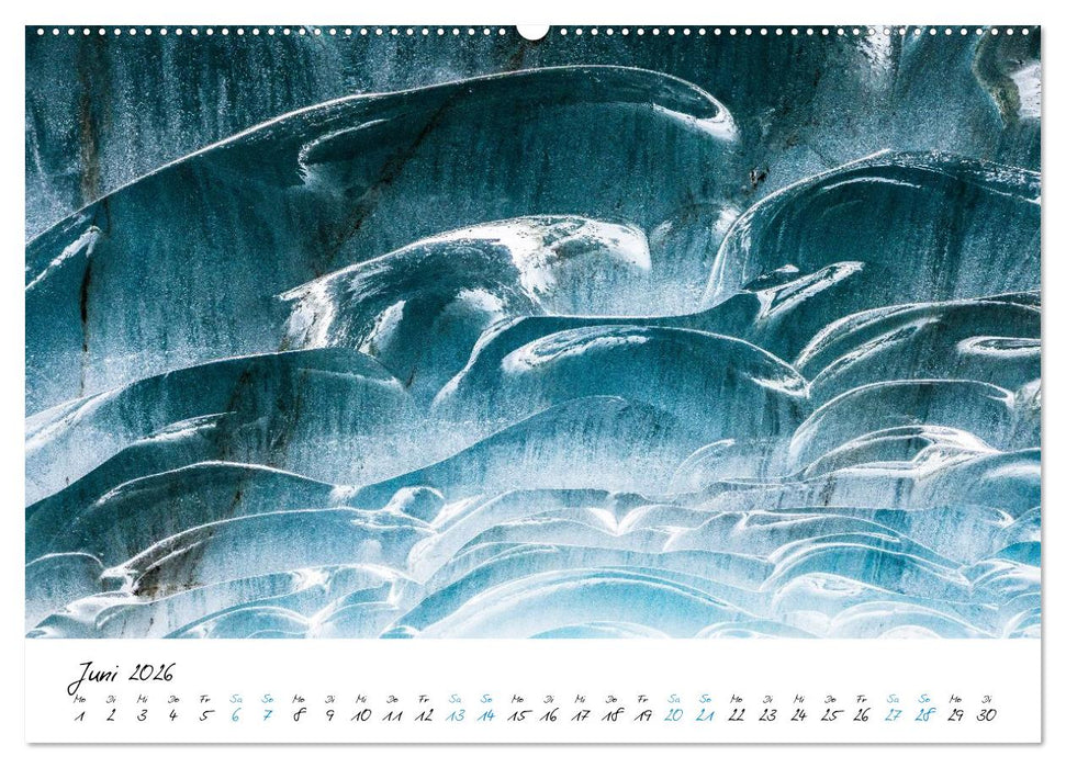 Eiswelten Morteratsch (CALVENDO Wandkalender 2026)
