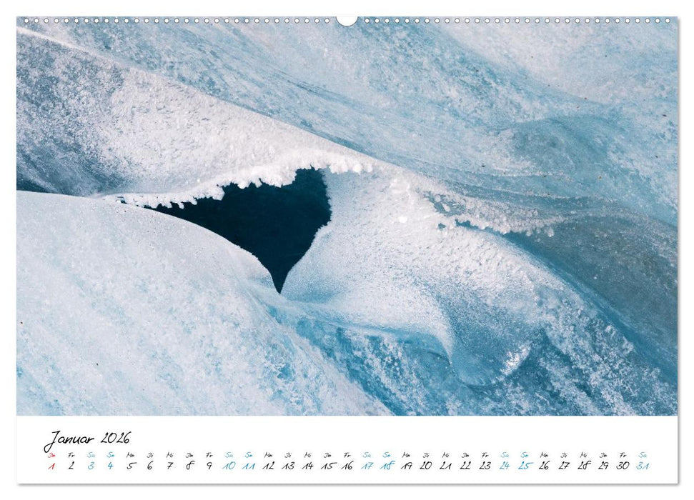 Eiswelten Morteratsch (CALVENDO Premium Wandkalender 2026)