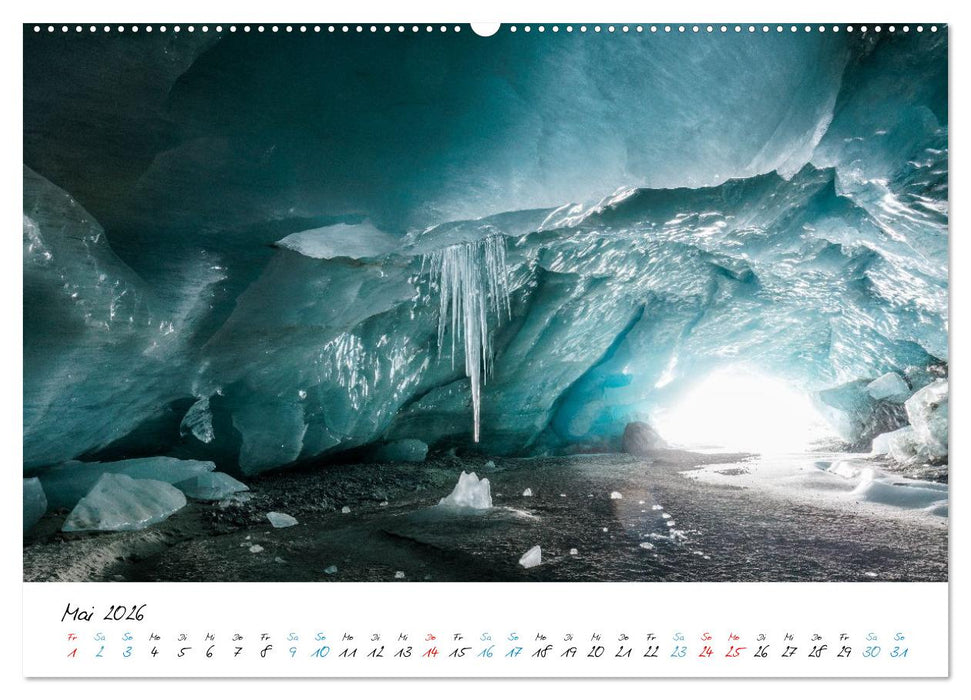 Eiswelten Morteratsch (CALVENDO Premium Wandkalender 2026)