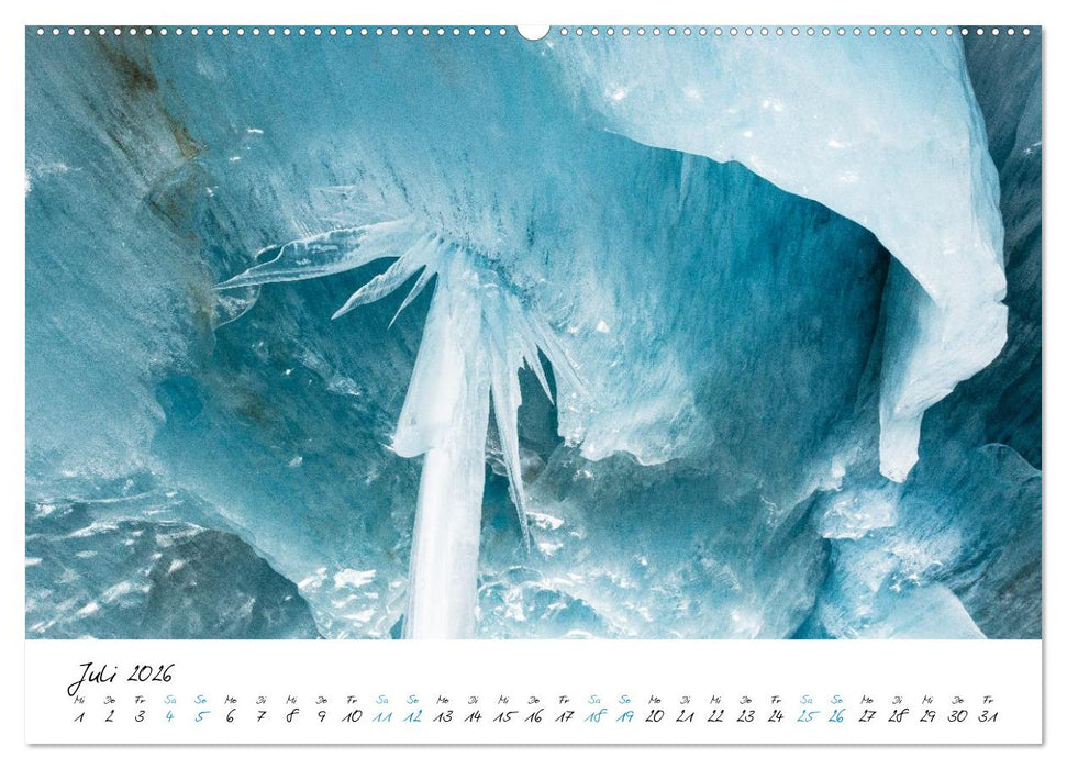 Eiswelten Morteratsch (CALVENDO Premium Wandkalender 2026)