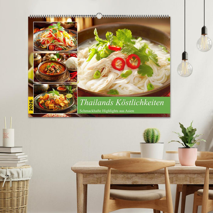 Thailands Köstlichkeiten. Schmackhafte Highlights aus Asien (CALVENDO Wandkalender 2026)