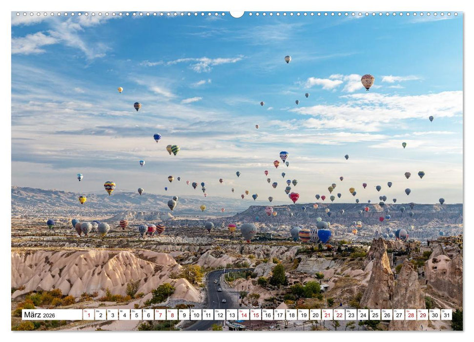 Kappadokien, Feentürme und Ballonträume (CALVENDO Wandkalender 2026)
