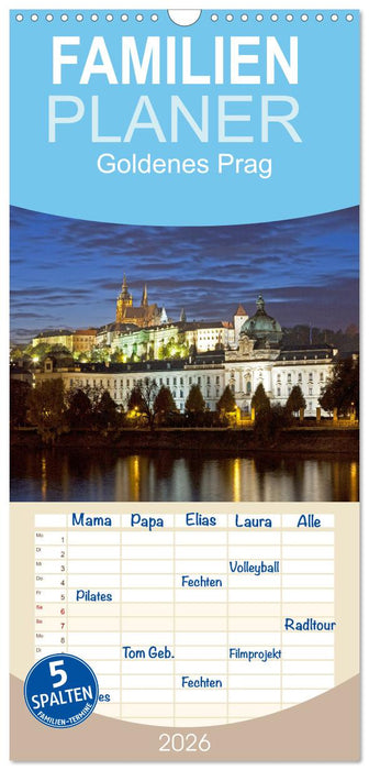 Goldenes Prag (CALVENDO Familienplaner 2026)