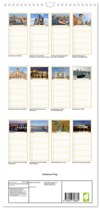 Goldenes Prag (CALVENDO Familienplaner 2026)