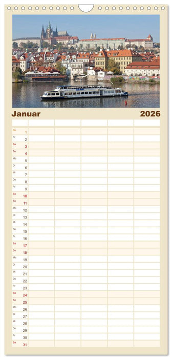 Goldenes Prag (CALVENDO Familienplaner 2026)