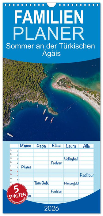 Sommer an der Türkischen Ägäis (CALVENDO Familienplaner 2026)