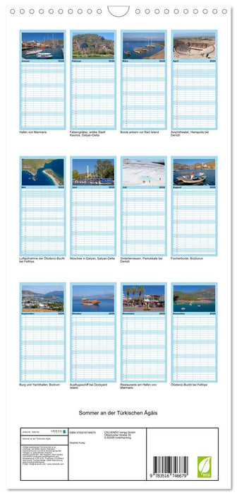 Sommer an der Türkischen Ägäis (CALVENDO Familienplaner 2026)