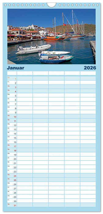 Sommer an der Türkischen Ägäis (CALVENDO Familienplaner 2026)