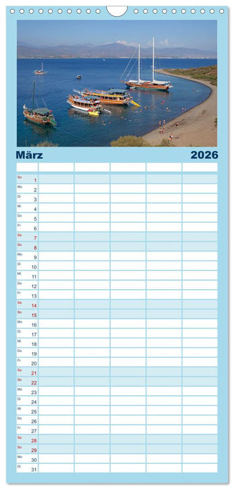 Sommer an der Türkischen Ägäis (CALVENDO Familienplaner 2026)