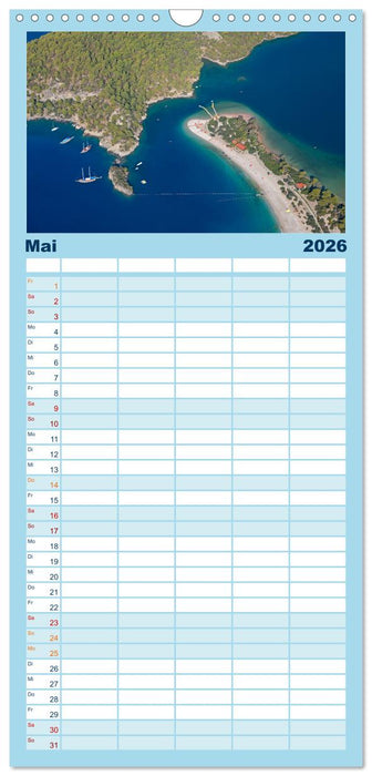 Sommer an der Türkischen Ägäis (CALVENDO Familienplaner 2026)