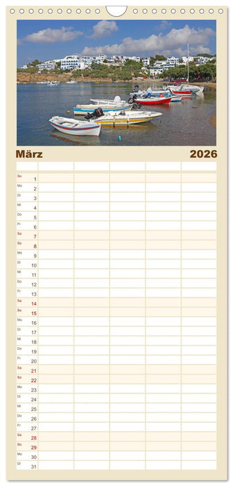 Die Kykladen - Inseln im Ägäischen Meer (CALVENDO Familienplaner 2026)