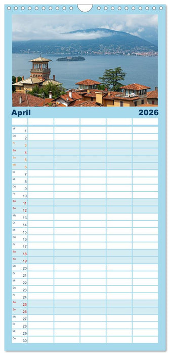 Lago Maggiore - Mediterranes Flair umgeben von Bergen (CALVENDO Familienplaner 2026)