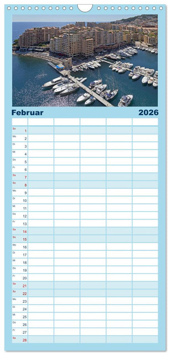 Côte d’Azur - Sehnsuchtsort am Mittelmeer (CALVENDO Familienplaner 2026)