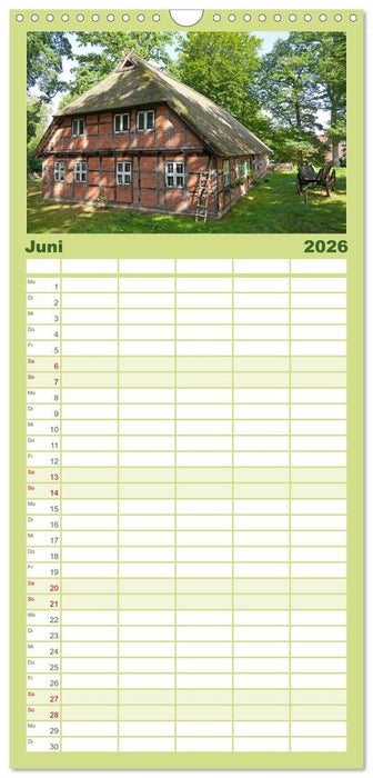 Die Lüneburger Heide - Ausflugsziel im Norden (CALVENDO Familienplaner 2026)