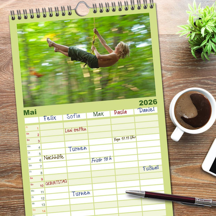 Wir lieben die Natur! (CALVENDO Familienplaner 2026)