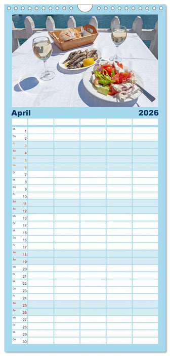 Chalkidiki - Urlaubsparadies in Nordgriechenland (CALVENDO Familienplaner 2026)