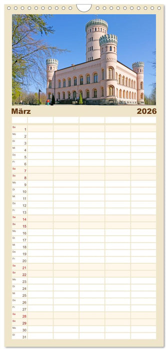 Burgen und Schlösser - Zeugnisse vergangener Zeiten (CALVENDO Familienplaner 2026)