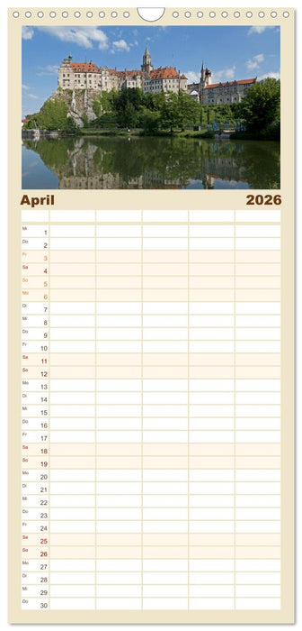 Burgen und Schlösser - Zeugnisse vergangener Zeiten (CALVENDO Familienplaner 2026)