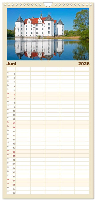 Burgen und Schlösser - Zeugnisse vergangener Zeiten (CALVENDO Familienplaner 2026)