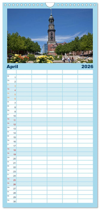 Hamburg - Perle an der Elbe (CALVENDO Familienplaner 2026)