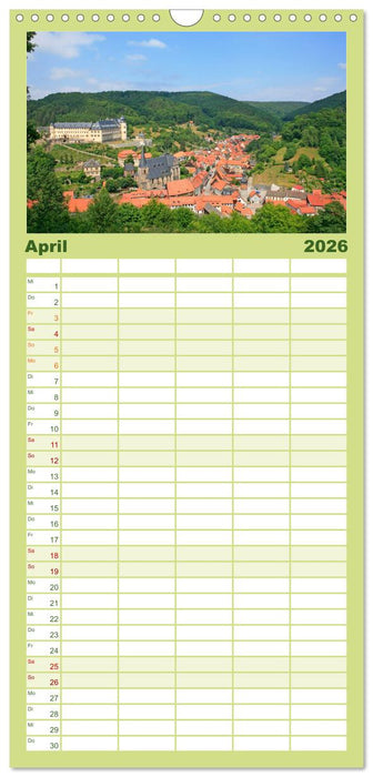 Der Harz und sein Vorland (CALVENDO Familienplaner 2026)