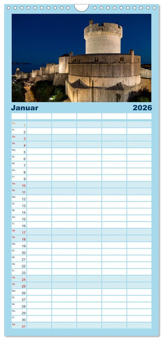 Weltkulturerbe Dubrovnik (CALVENDO Familienplaner 2026)