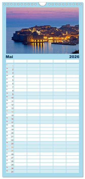 Weltkulturerbe Dubrovnik (CALVENDO Familienplaner 2026)