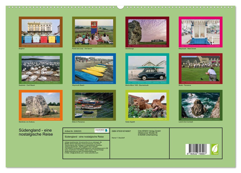 Südengland - eine nostalgische Reise (CALVENDO Premium Wandkalender 2026)