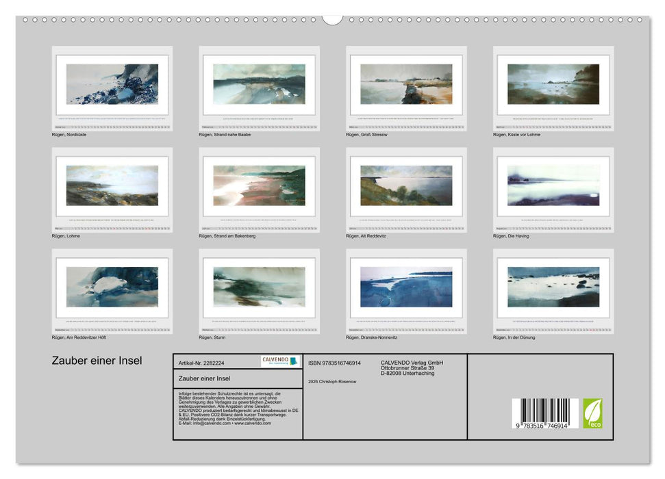 Zauber einer Insel (CALVENDO Premium Wandkalender 2026)