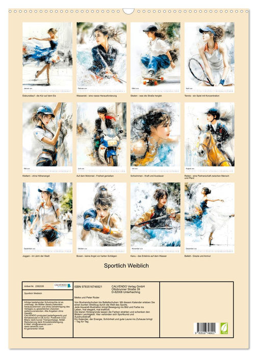 Sportlich Weiblich (CALVENDO Wandkalender 2026)