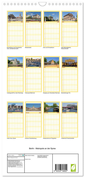 Berlin - Metropole an der Spree (CALVENDO Familienplaner 2026)