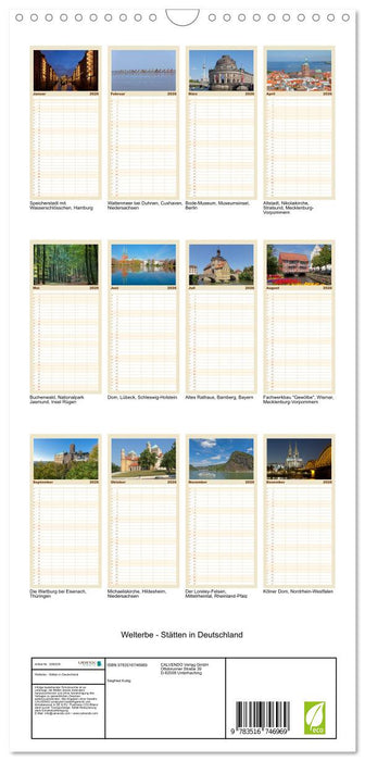 Welterbe - Stätten in Deutschland (CALVENDO Familienplaner 2026)