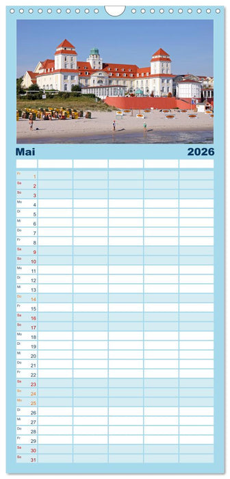 Ostseeinseln Rügen, Hiddensee, Ummanz (CALVENDO Familienplaner 2026)