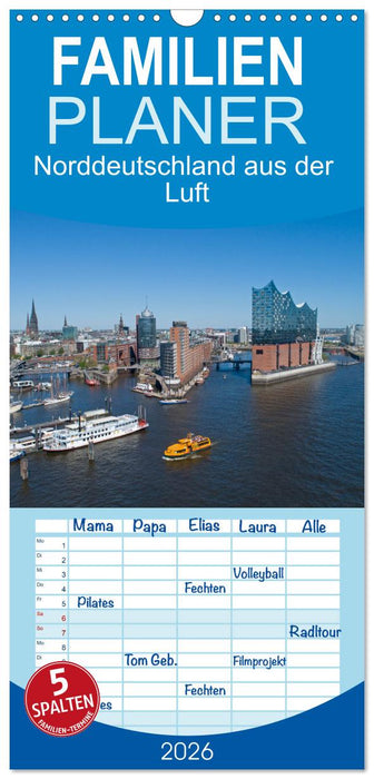 Norddeutschland aus der Luft (CALVENDO Familienplaner 2026)